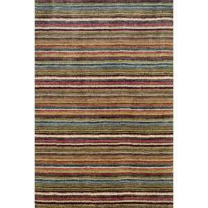 Dash and Albert Brindle Stripe Spice Tufted Wool Rug 