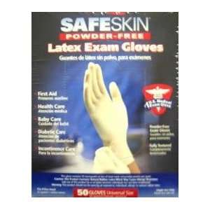  LATEX EXAM POWDER FREE DISPOSABLE GLOVES, ONE SIZE FITS ALL 