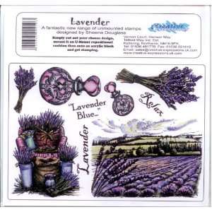    U Mount Unmounted Rubber Stamp Sheet Lavender Toys & Games