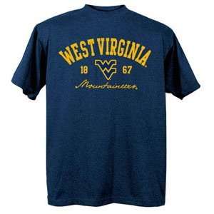 West Virginia Mountaineers WVU NCAA Navy Short Sleeve T Shirt Large