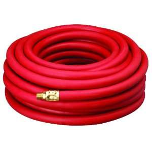   50 Red 300 PSI Rubber Air Hose 1/2 x 50 With 1/2 MNPT End Fittings