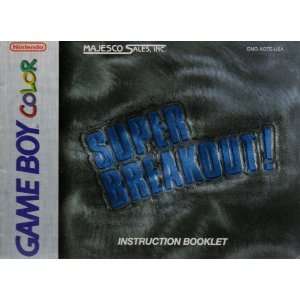 Breakout GBC Instruction Booklet (Game Boy Color Manual Only   NO GAME 