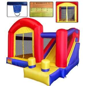   Inflatable Bouncer Bounce House with Slide Blower for Moonwalk Jump