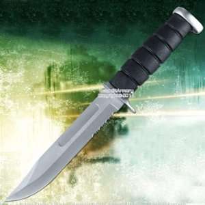  11.5 Marine Style Combat Knife Full Tang Blade Serrated 