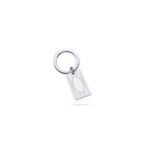  Key Ring   Sterling Silver Engine Turned Key Ring Jewelry