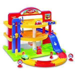    Sturdy 3 Level Parking Garage Play Set with Two Cars Toys & Games