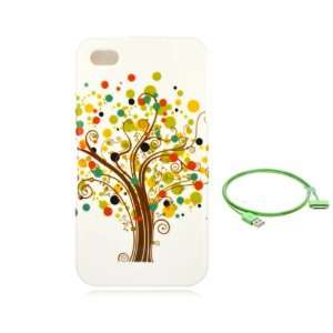  Contempo Tree Design for iPhone 4G/4S Front/Back Cover 