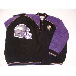   Vikings NFL G III Leather Suede Jacket, Medium