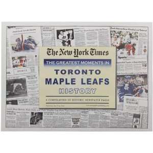 NHL Toronto Maple Leafs Greatest Moments Newspapers 