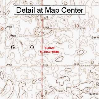   Quadrangle Map   Kismet, Kansas (Folded/Waterproof)