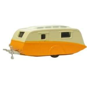  Oxford Orange and Cream Caravan 1/76 Scale Diecast Model 