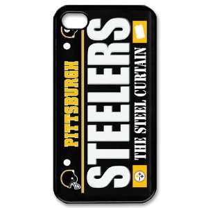   iPhone 4/4s Fitted Case Steelers logo Cell Phones & Accessories