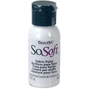 Ultra White 1oz Bottle So Soft Fabric Paint By Deco Art 