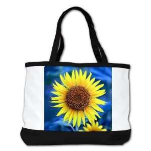  Shoulder Bag Purse (2 Sided) Black Young Sunflower 