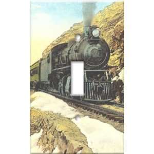  Switch Plate Cover Art Continental Divide Train Single 