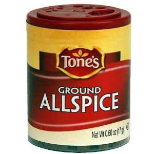 Tones Minis Allspice, Ground, 0.60 Ounce  Grocery 