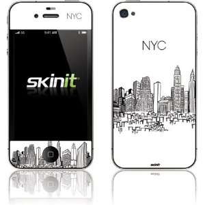  NYC Sketchy Cityscape skin for Apple iPhone 4 / 4S 
