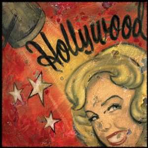  Hollywood Spotlight, Gallery Wrapped Canvas