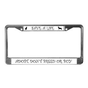  Adoption Dogs License Plate Frame by  Sports 