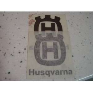  Husqvarna Husky Motorcycle tank decal set Logo Black 78 82 