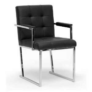   Collins Black Mid Century Modern Accent Chair