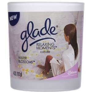 Glade Relaxing Moments jar Candle Water Blossoms 4 oz (Quantity of 5)