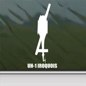  UH 1 IROQUOIS White Sticker Military Soldier Laptop Vinyl 