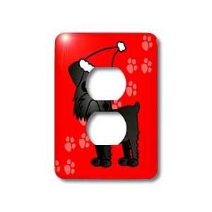  Janna Salak Designs Dogs   Cute Black Brussels Griffon Red 