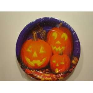 Real Pumpkins Jack O Lantern Halloween Paper Plates Dessert Small Size 