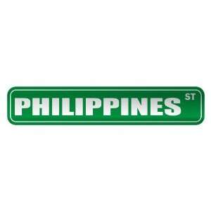   PHILIPPINES ST  STREET SIGN COUNTRY