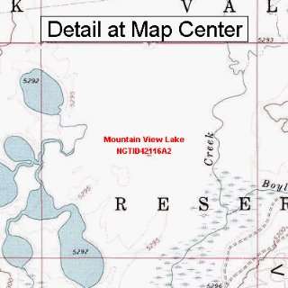  USGS Topographic Quadrangle Map   Mountain View Lake 