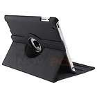For iPad 2 360 Rotating Magnetic Leather Case Smart Cover Stand Holder 