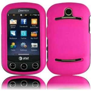 Plastic Rubberized Cover   Hot Pink with Pry Faceplate Opening Removal 