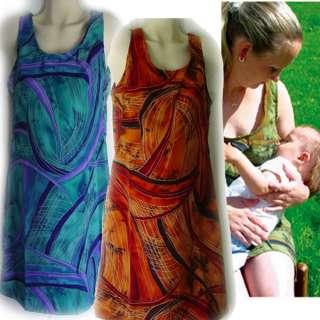 QUALITY Tailored Nursing Breastfeeding Dress w/zip back  