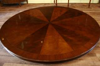 84 Round Dining Table  Large Round Table  Mahogany  