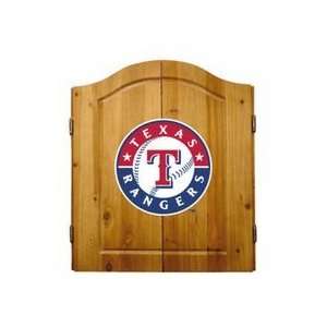  Texas Rangers MLB Dart Cabinet and Dartboard Set by 