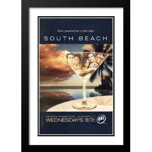 South Beach 32x45 Framed and Double Matted TV Poster   Style A   2006