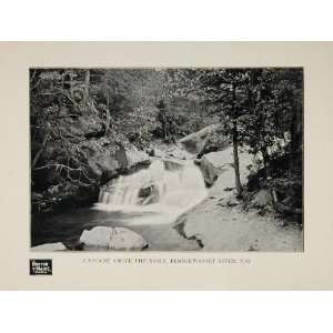  1903 Pemigewasset River Cascade Falls New Hampshire 