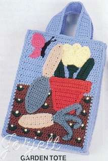Crochet Carry Alls, Annies crochet tote bag purse RARE  