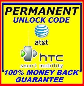 UNLOCK Code 4 ATT HTC Tilt 2 8900/8925 Fuze P4600 Pure  