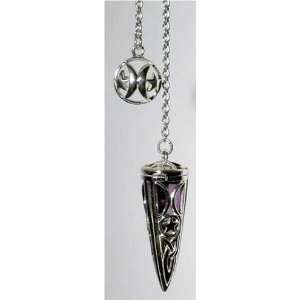    Sterling Silver Trinity Pendulum with Amethyst 