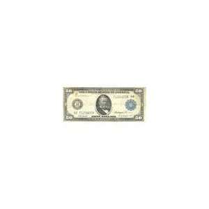  1914 $50 Federal Reserve Note, Richmond, G VG Toys 