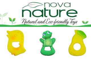 Lanco Natural Rubber Teether Teething Baby Comfort Toy Green Frog BPA 
