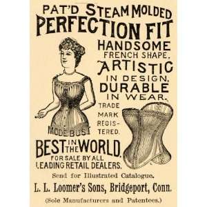   Sons Patd Steam Molded Fit Corset   Original Print Ad