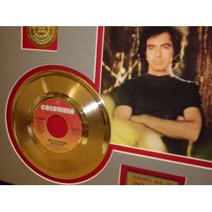  NEIL DIAMOND GOLD RECORD LIMITED EDITION DISPLAY 