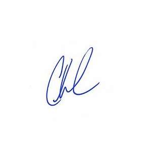 CHRIS EVANS Signed Index Card In Person