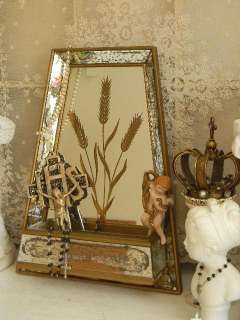   Hollywood Regency Era Wall Mirror w/shelf~Ghosting~Love it  