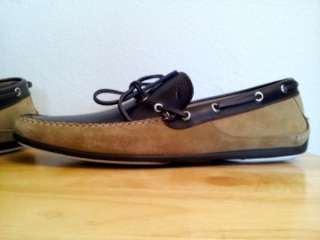 NEW *Salvatore Ferragamo* MANGO Driving Shoe Moccasin Leather Suede 