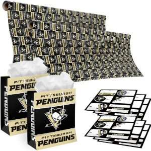  Collectibles Pittsburgh Penguins Gift Giving Pack   Labels, Bag 