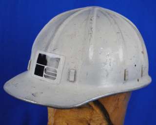 Vintage Old Industrial Aluminum Metal Hard Hat Cap Hardhat  